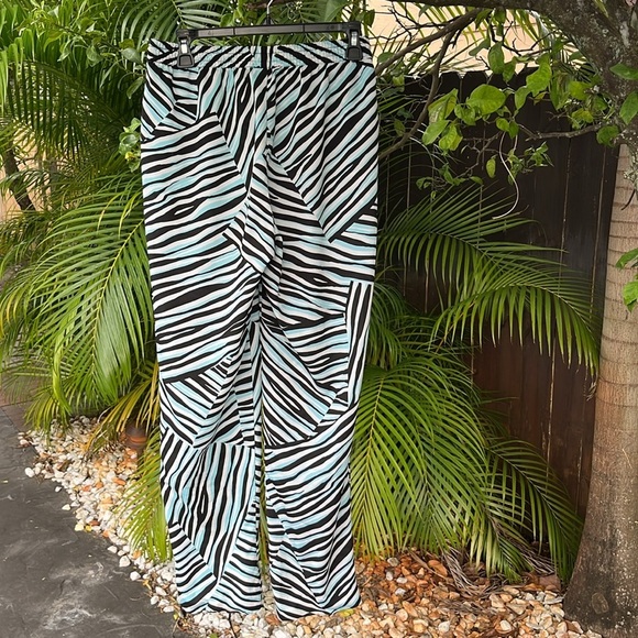 DKNY Zebra Print Pants size small - Picture 2 of 7